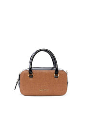 Bolsa Baú Pequena com Mix de Materiais BSI-6499 - PR