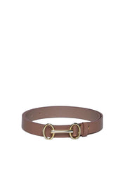 Cinto Feminino em Couro com Fivela Bridão - Nude CTI-973 - NU