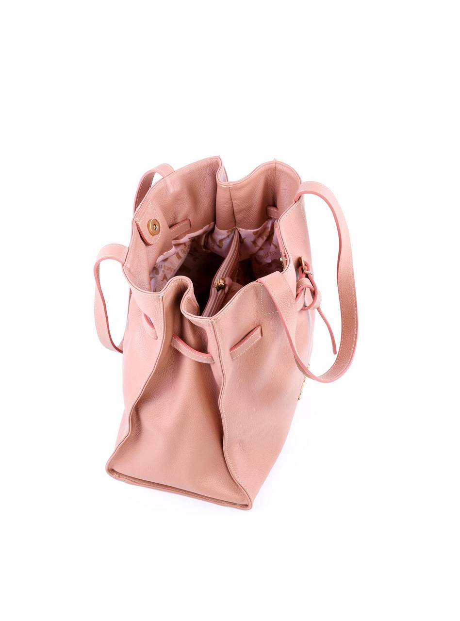 Bolsa Bucket Tiracolo com Detalhe de Cinto - Nude BSI-6021 - NU