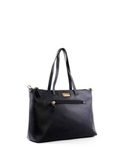 Bolsa Tote Transversal com Bolso Frontal - Preta BSI-6057 - PR