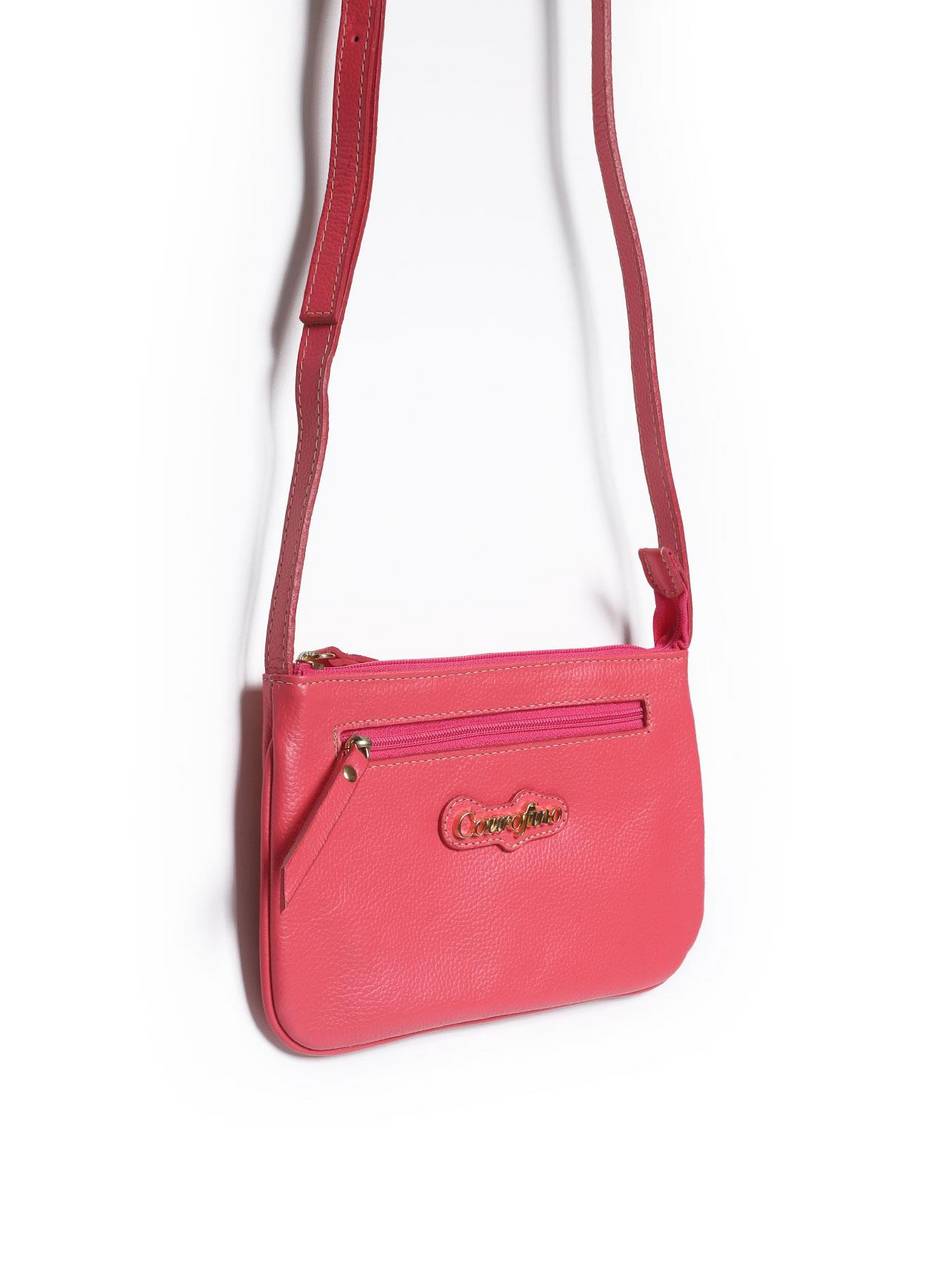 Bolsa Clutch Pequena Puxador Tiras Rosa BSI-4089 - RS