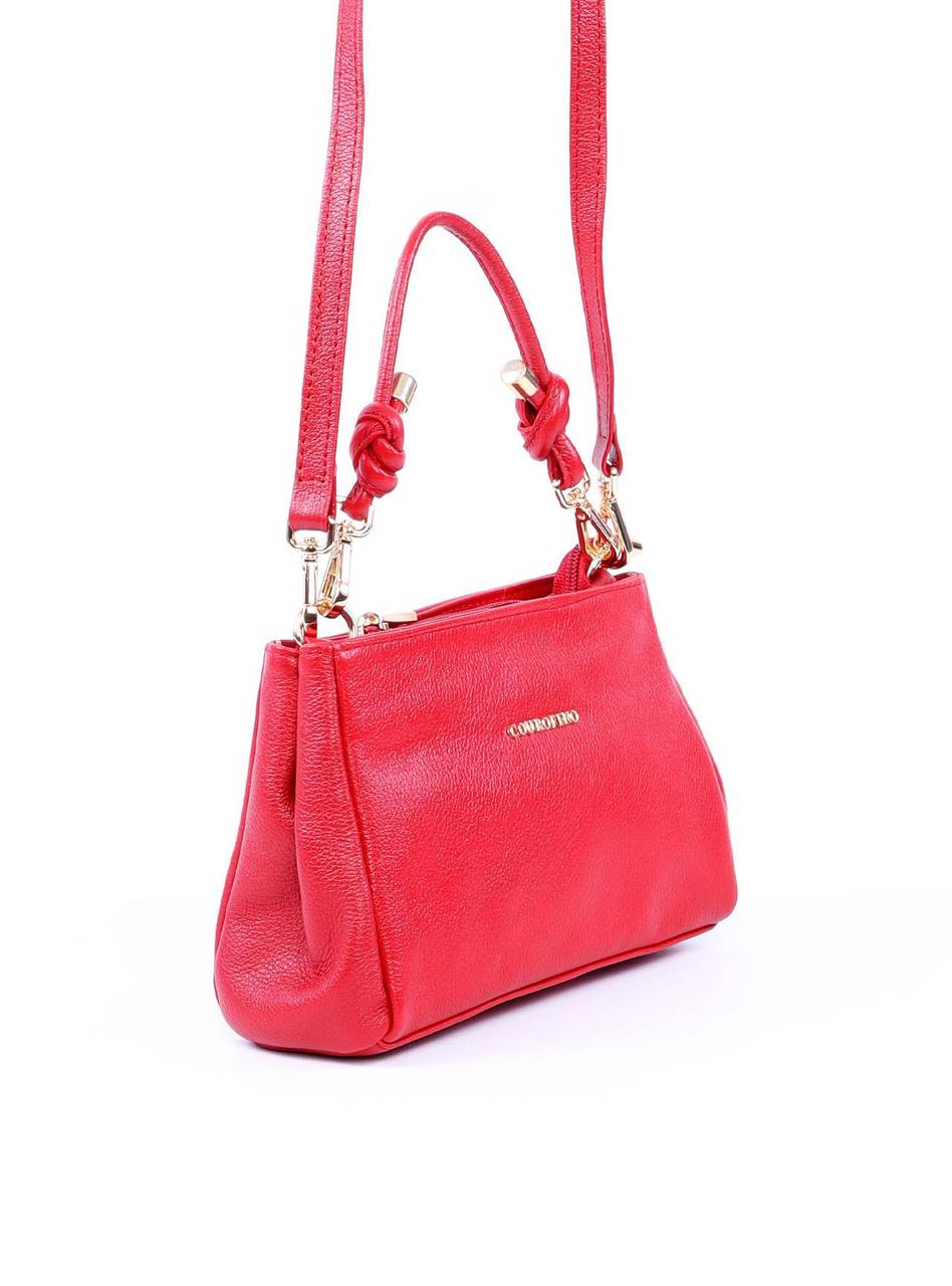 Bolsa Tote com Alças Removíveis e Detalhe em Nó - Vermelha BSI-6037 - VE