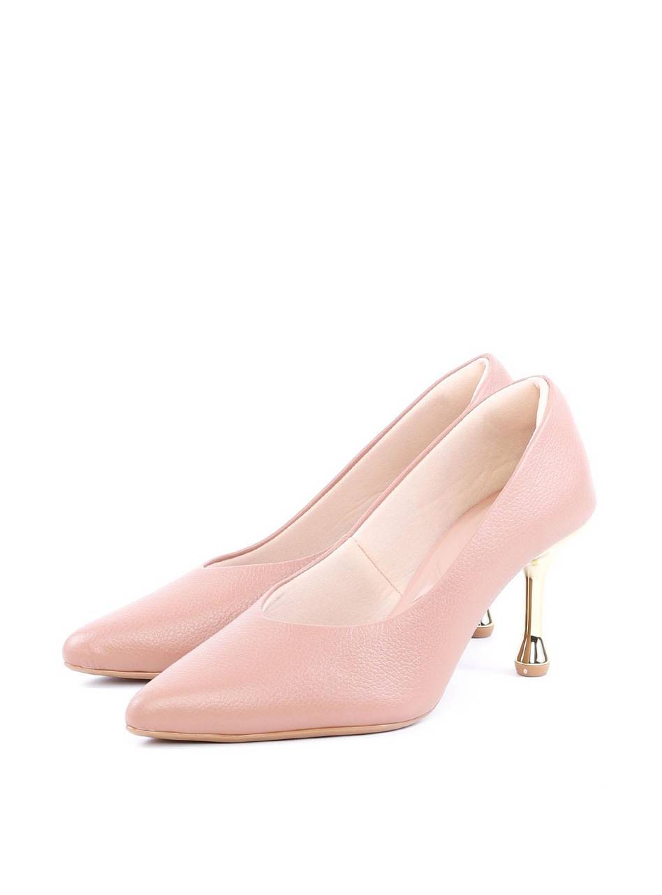 Scarpin Salto Cromado e Bico Fino - Nude SDI-11690 - NU