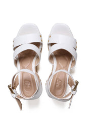 Sandália Plataforma com Cordas e Ilhóes - Branca SDI-11671 - BR