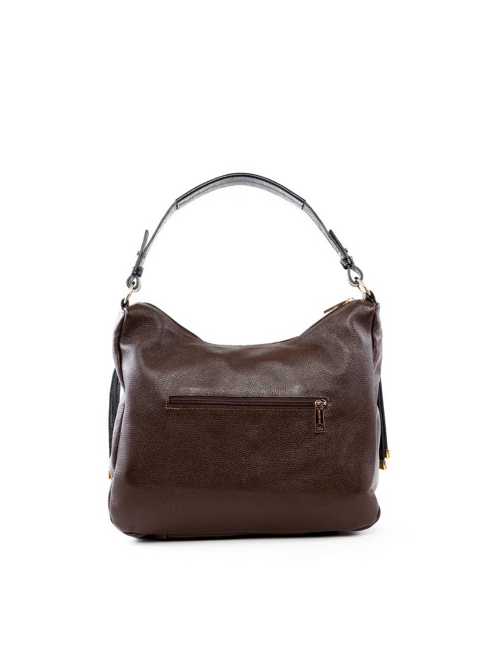 Bolsa Hobo Grande com Bolsos Frontais - Cacau BSI-6468 - CA