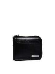 Carteira Masculina Clássica com Zipper e Porta Cartão Removível - Preta CAI-969 - PR