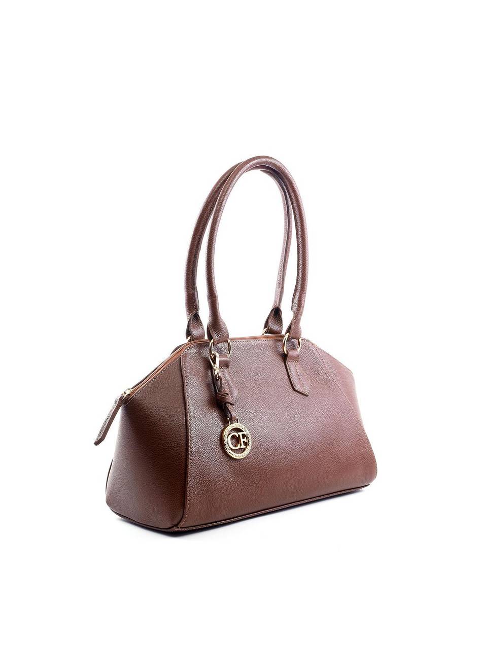 Bolsa Tote com Detalhe de Chaveiro CF - Castor BSI-6176 - CS