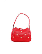 Bolsa Clutch com Alça Tiracolo Removível em Matelassê e Spikes - Vermelha BSI-5966 - VE
