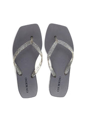 Chinela Bico Quadrado - Cinza SD-11289 - CZ