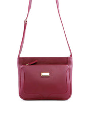 Bolsa Tote em Tressê com Bolso Frontal - Vinho BSI-6243 - VI