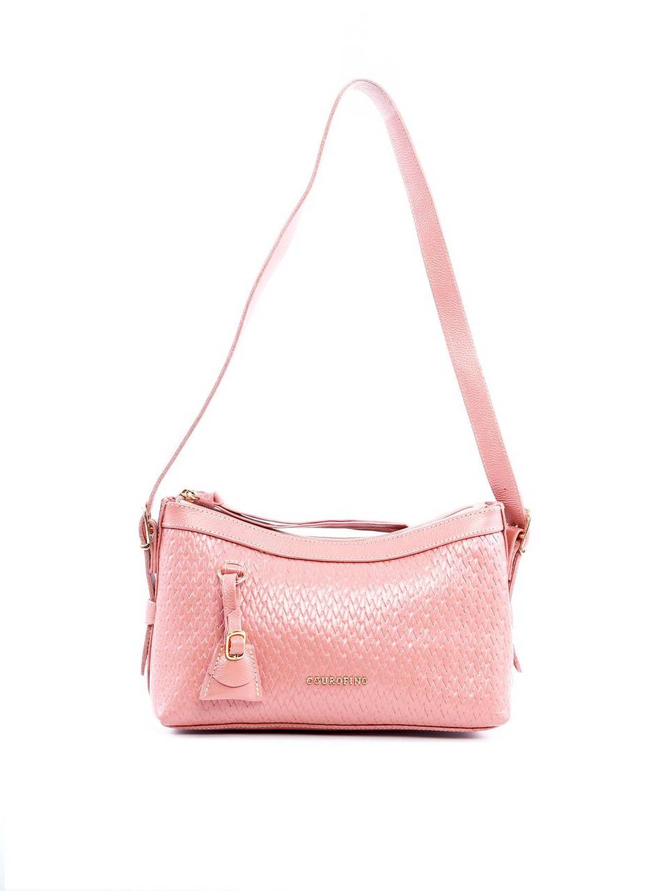 Bolsa Baguette com Alça Dupla - Nude BSI-6250 - NU