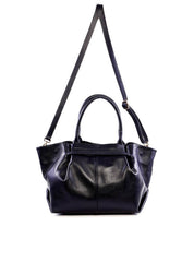 Bolsa Tote com Drapeado e Alça Dupla - Preta BSI-6275 - PR