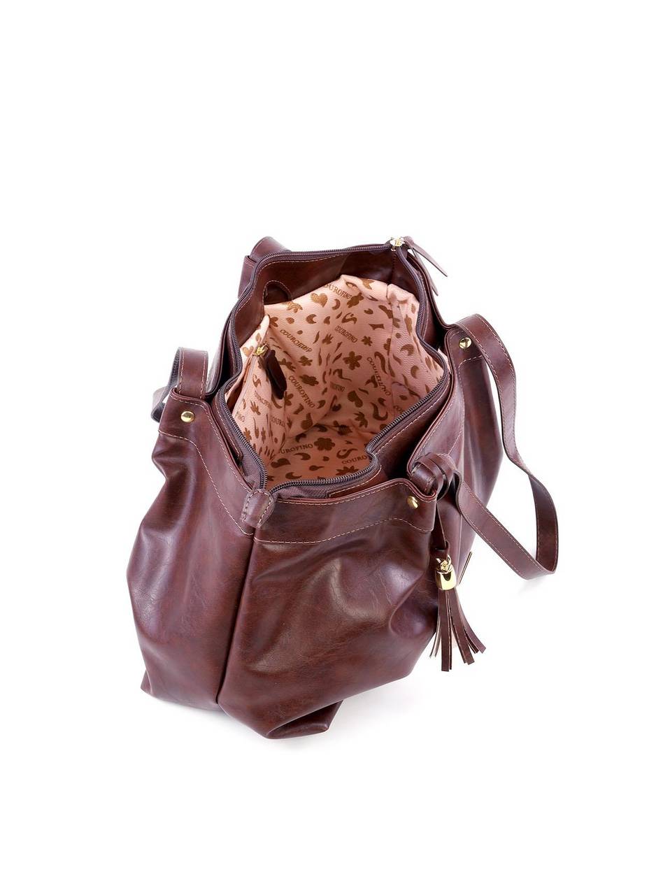 Bolsa Shopper com Drapeado - Cacau BSI-6140 - CA
