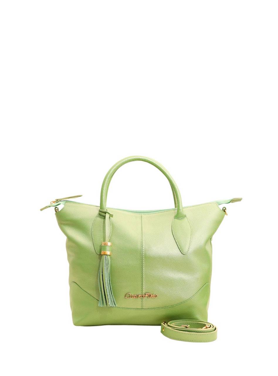 Bolsa Shopper Couro Grande Verde BSI-5709 - VD