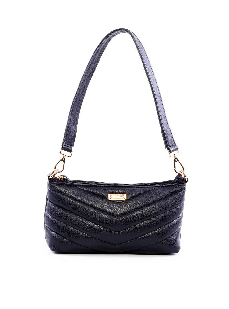 Bolsa Baguette em Metalasse - Preta BSI-6282 - PR