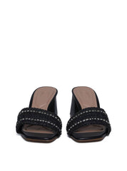 Tamanco Rosto Palha com Strass - Preta SDI-11670 - PR