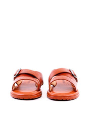 Chinelão Masculino em Couro com Tiras Cruzadas - Castor SDI-11975 - CS