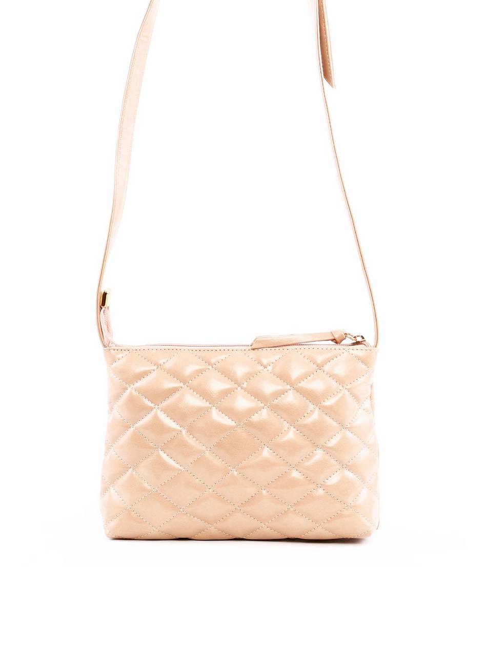 Bolsa Transversal Matelassê Pequena - Nude BSI-6319 - NU