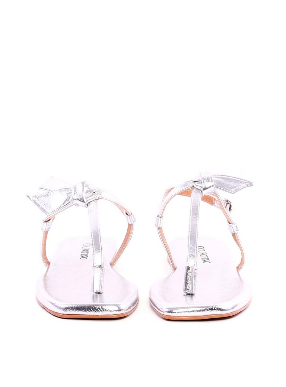 Rasteira com Laço Lateral - Prata SDI-11946 - PT