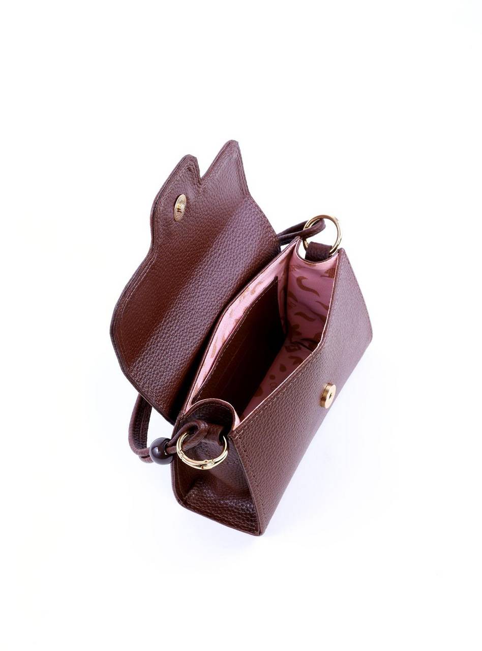 Bolsa Satchel Retangular com Alça Dupla - Cacau BSI-6043 - CA