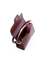 Bolsa Satchel Retangular com Alça Dupla - Cacau BSI-6043 - CA