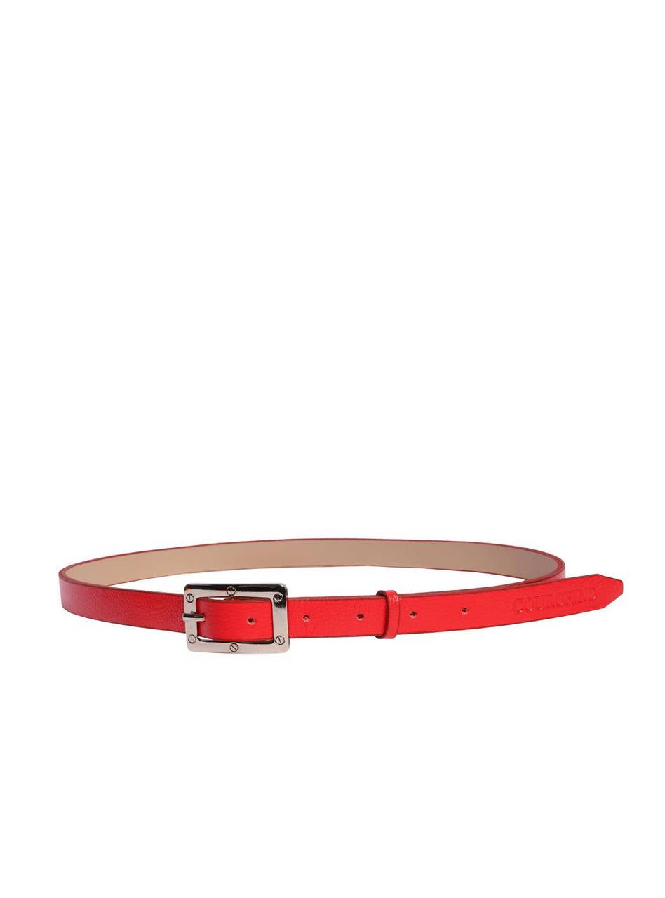 Cinto Feminino Casual Couro Vermelha CTI-954 - VE
