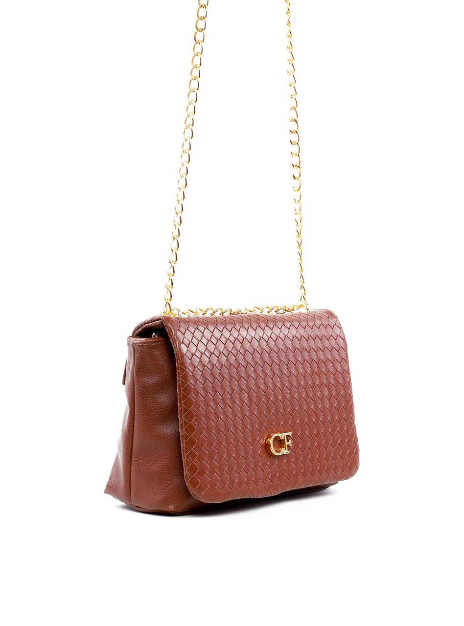 Bolsa Satchel Quadrada em Tressê - Cacau BSI-6230 - CA