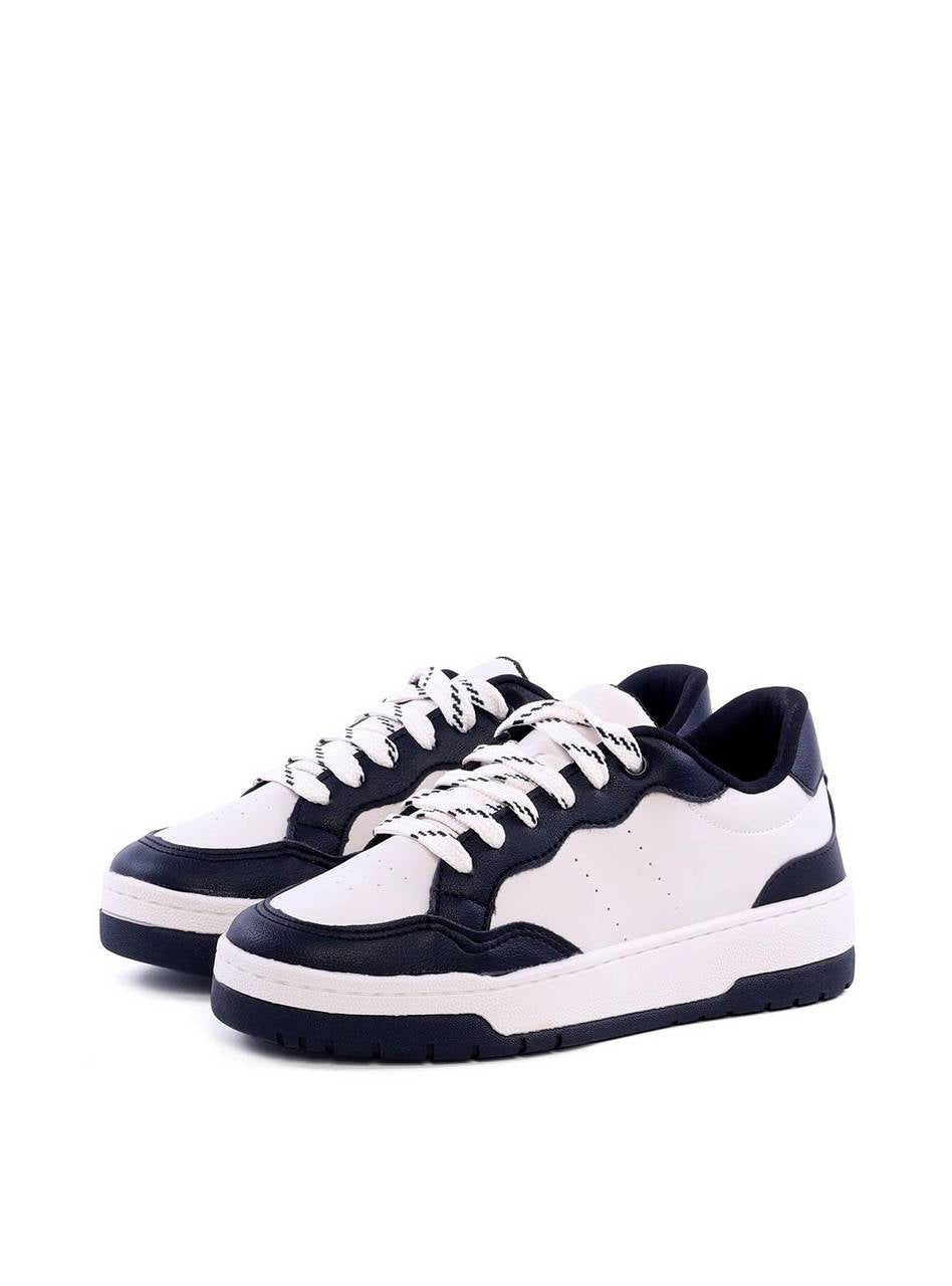 Tênis Feminino Casual em Sintético com Detalhes Pretos SP- 11849 - PR