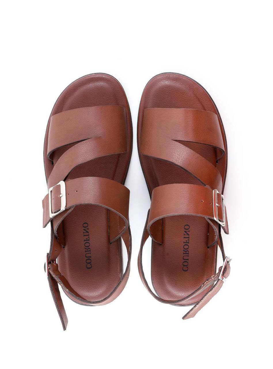 Sandália Masculina com Tiras Largas e Fivelas - Cacau SDI-12167 - CA