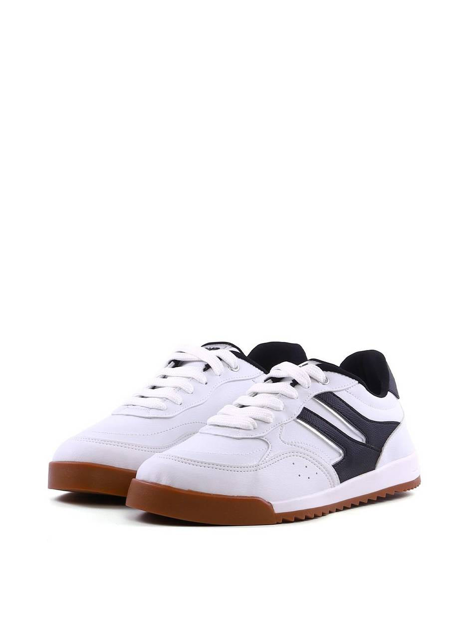 Tênis Casual com Cadarço Estampado - Preto SP-12107 - PR