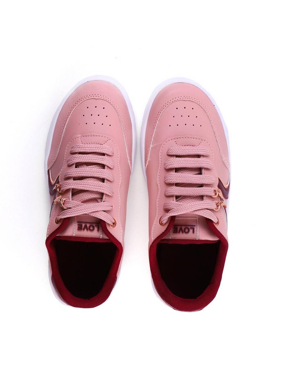 Tênis Casual com Enfeite no Cadarço - Rosa SP-12115 - RS