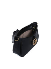 Bolsa Hobo Transversal com Bag Charm - Preta BSI-5977 - PR