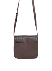 Bolsa Satchel Transversal com Fivela Decorativa - Cacau BSI-5714 - CA