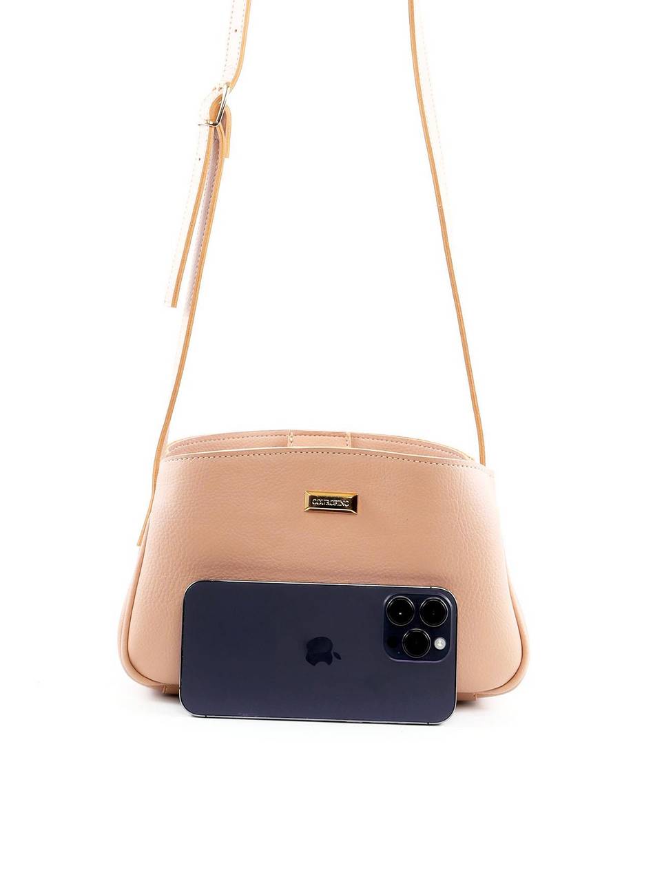 Bolsa Tote Transversal com 3 Divisórias - Nude BSI-6411 - NU
