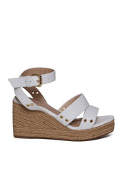 Sandália Plataforma com Cordas e Ilhóes - Branca SDI-11671 - BR