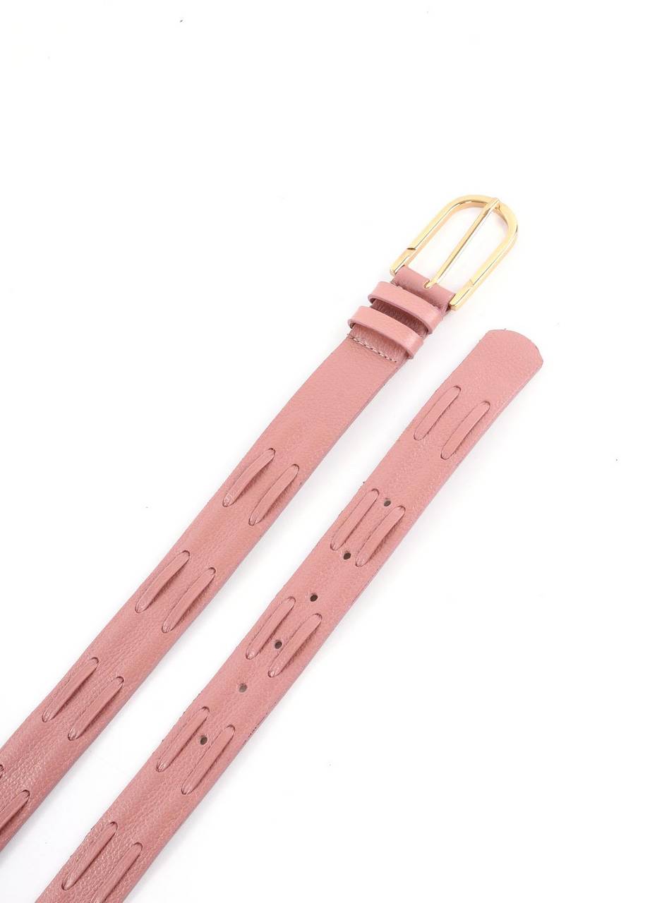 Cinto Feminino Médio Estilo Whipstitch - Nude CTI-1010 - NU