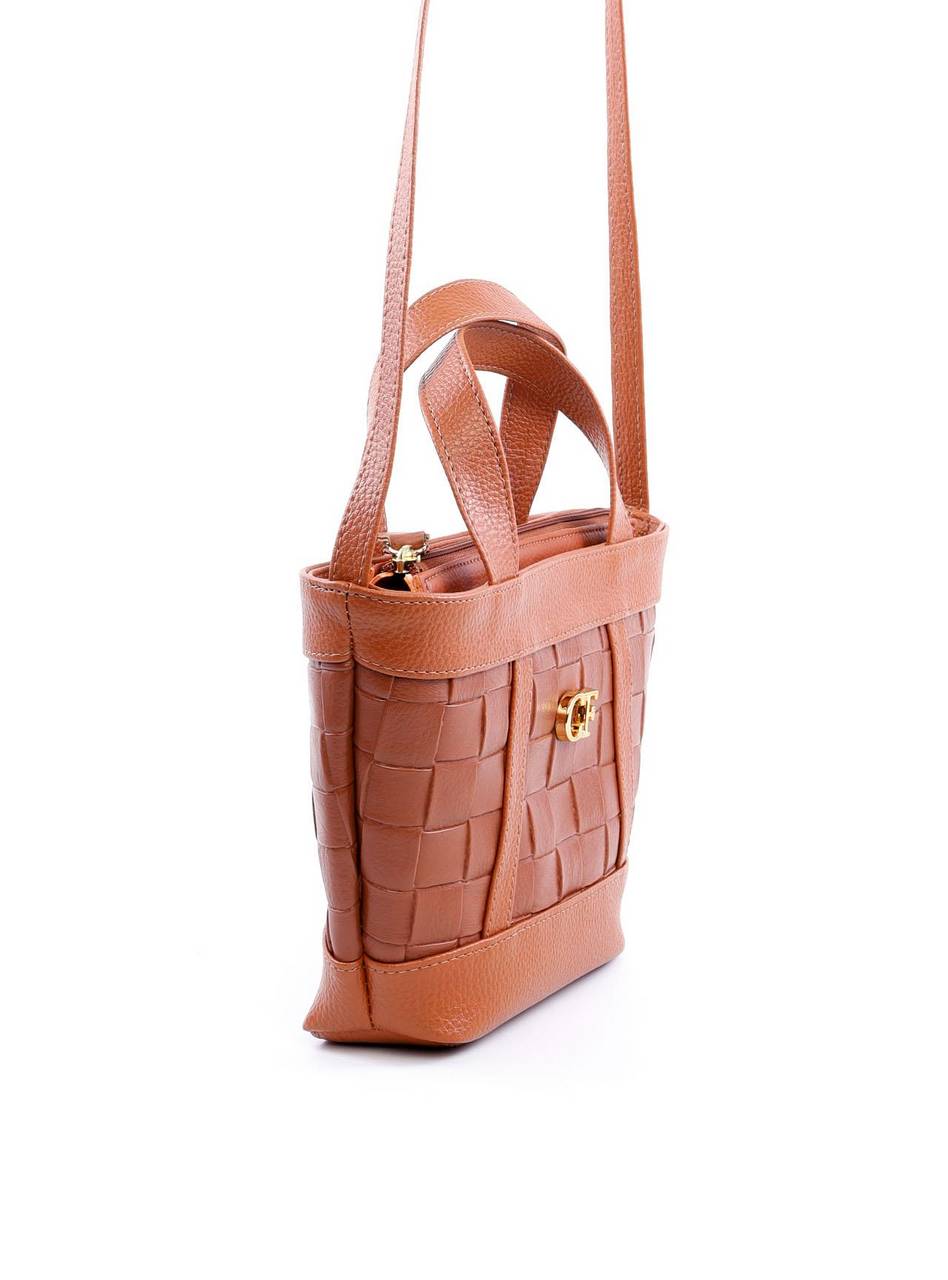 Bolsa Tote com Alça Dupla Geométrica - Castor BSI-6061 - CS