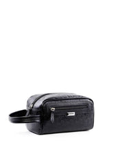 Necessaire Masculina Alça Ziper Couro Preta NSI-123 - PR