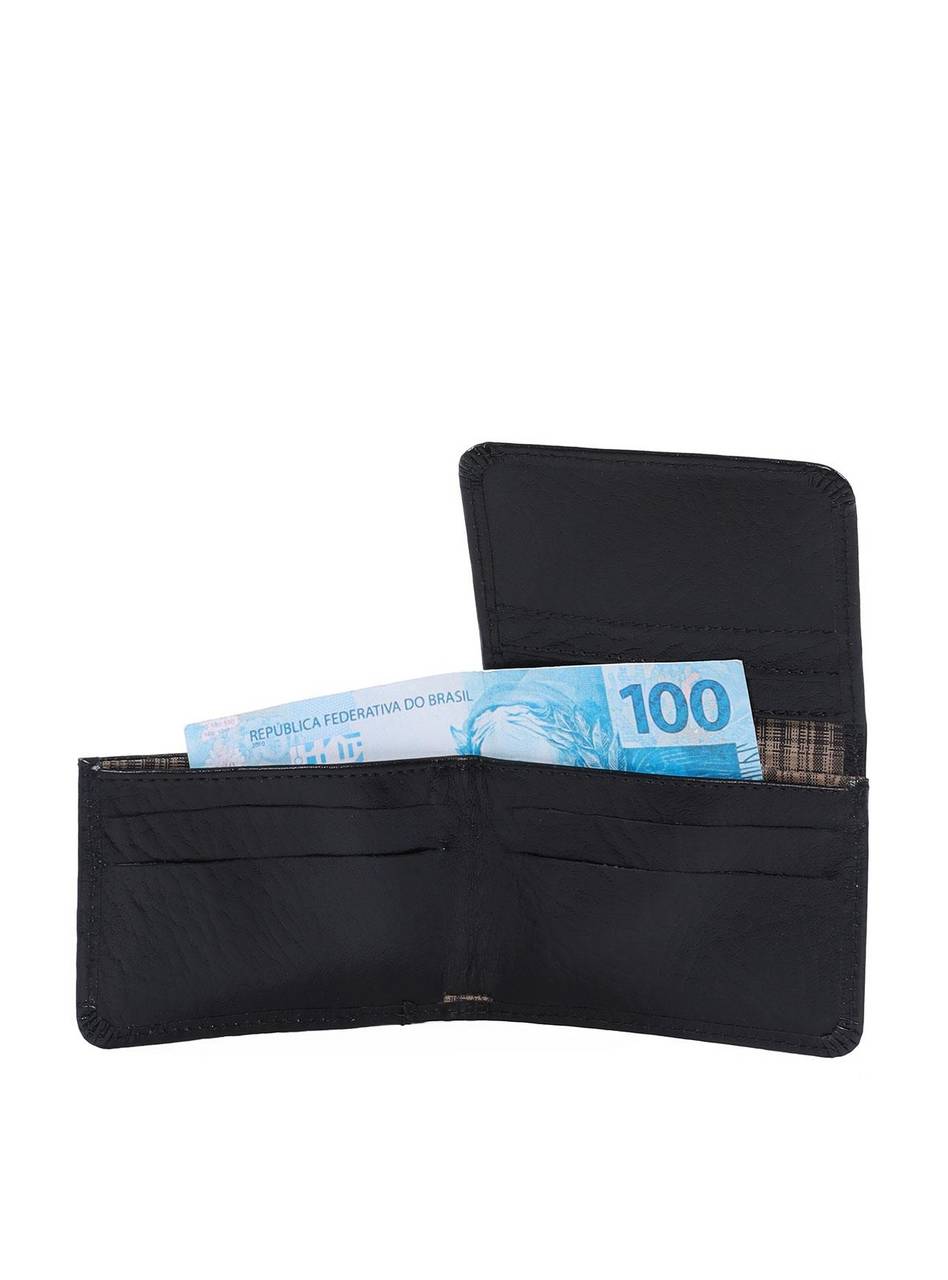 Carteira Masculina Poket com Abertura em Duas Direções - Preta CAI-972 - PR