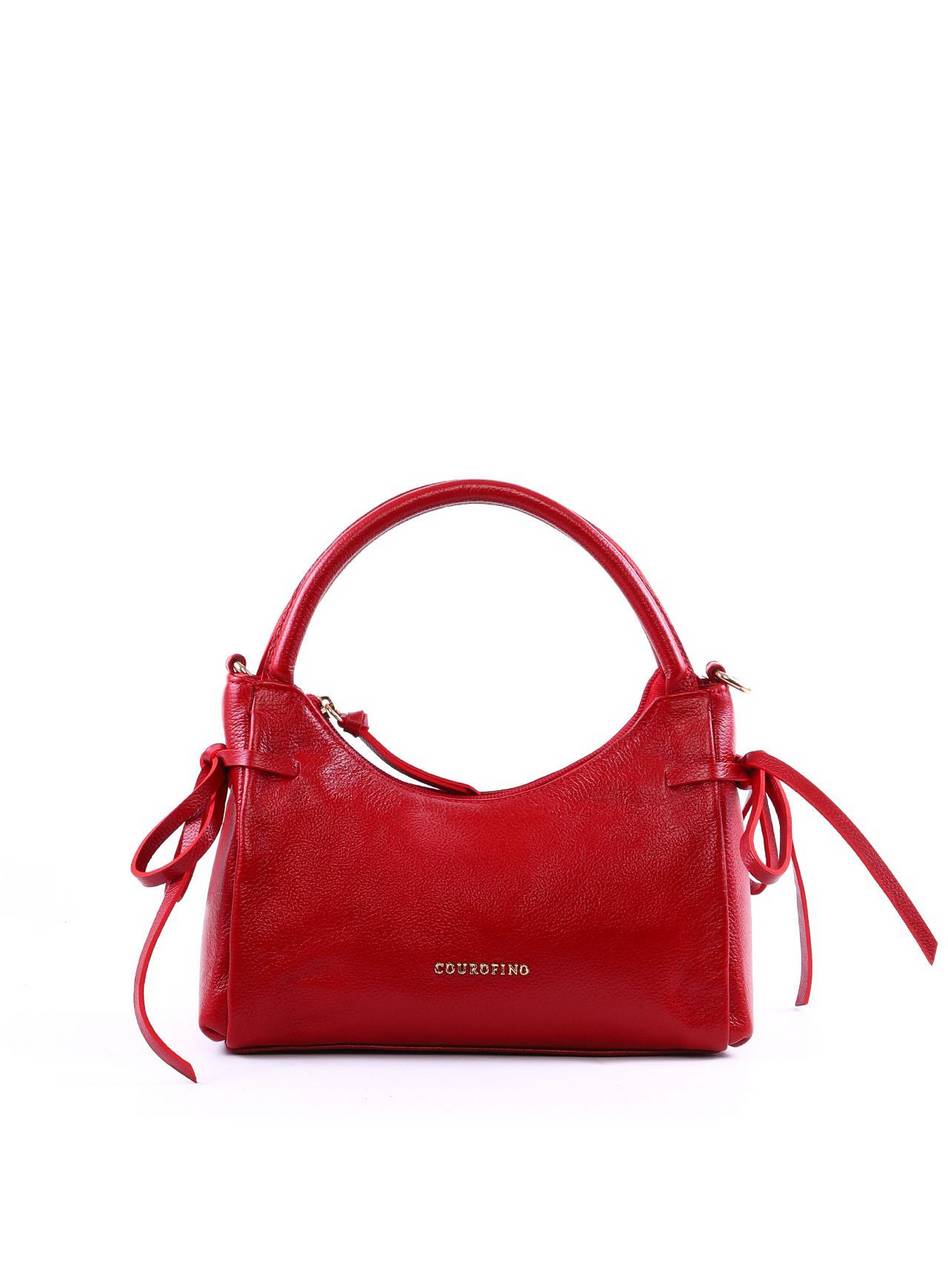 Bolsa Tote Média Enfeite Laços Laterais Alça Dupla - Vermelha BSI-6374 - VE