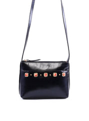 Bolsa Tote Transversal com Pedraria - Preta BSI-6362 - PR