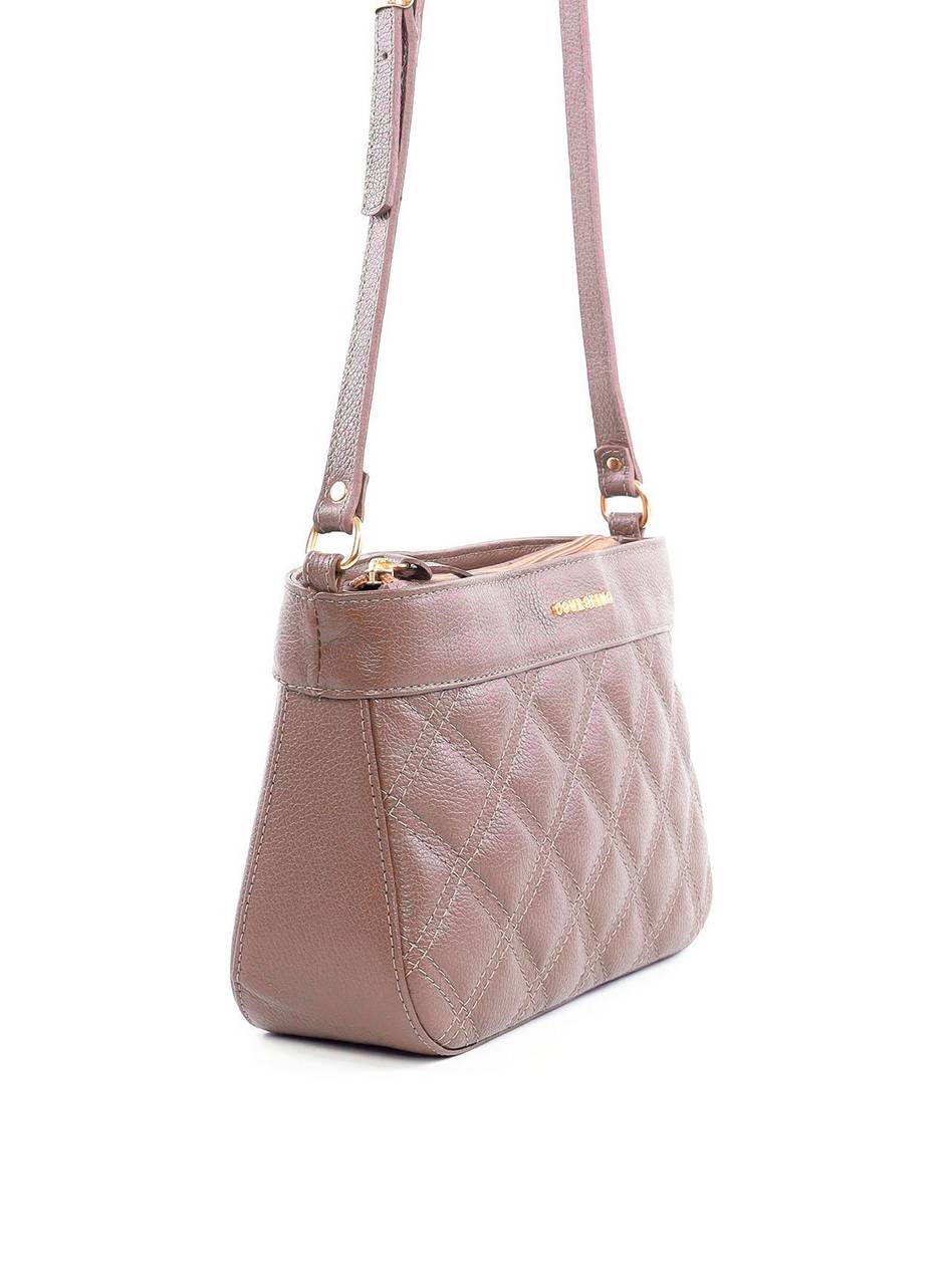 Bolsa Tote com Detalhe de Matelassê Frontal - Nude BSI-6182 - NU