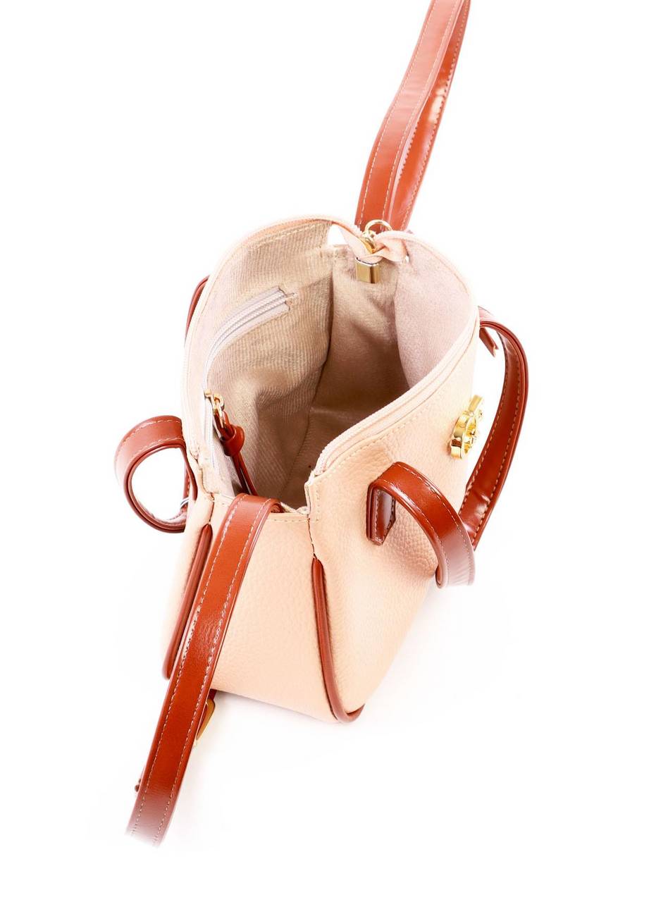 Bolsa Priscilla Tote Alça Dupla - Nude BSI-6310 - NU