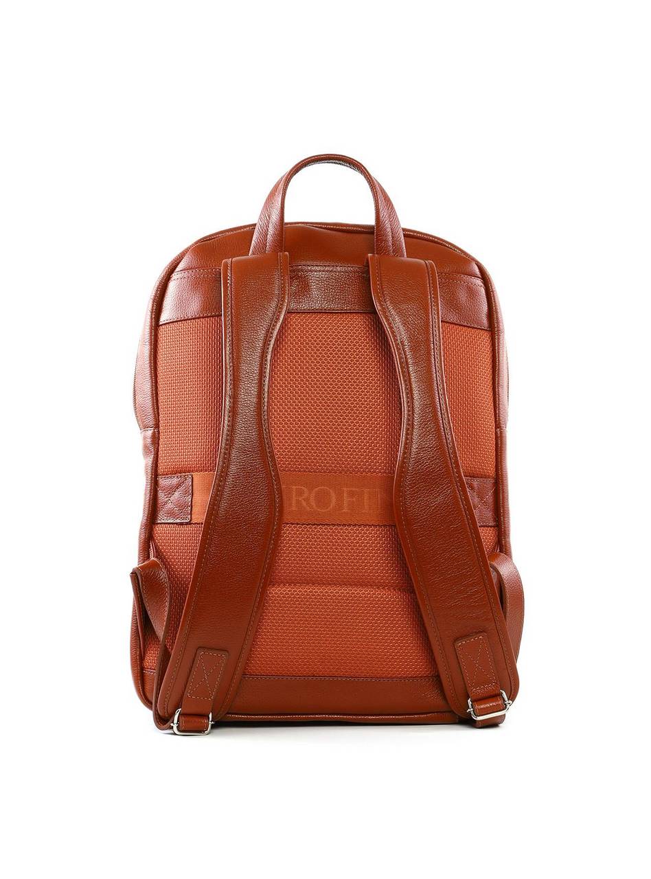 Mochila Executiva com Bolso Frontal em Couro - Castor MEI-460 - CS