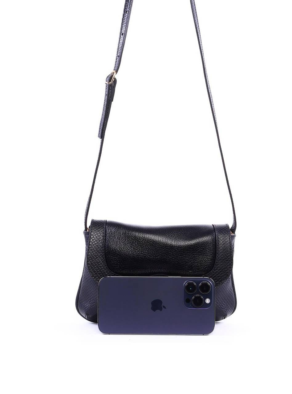 Bolsa Satchel Transversal com Fecho Giratório - Preta BSI-6356 - PR