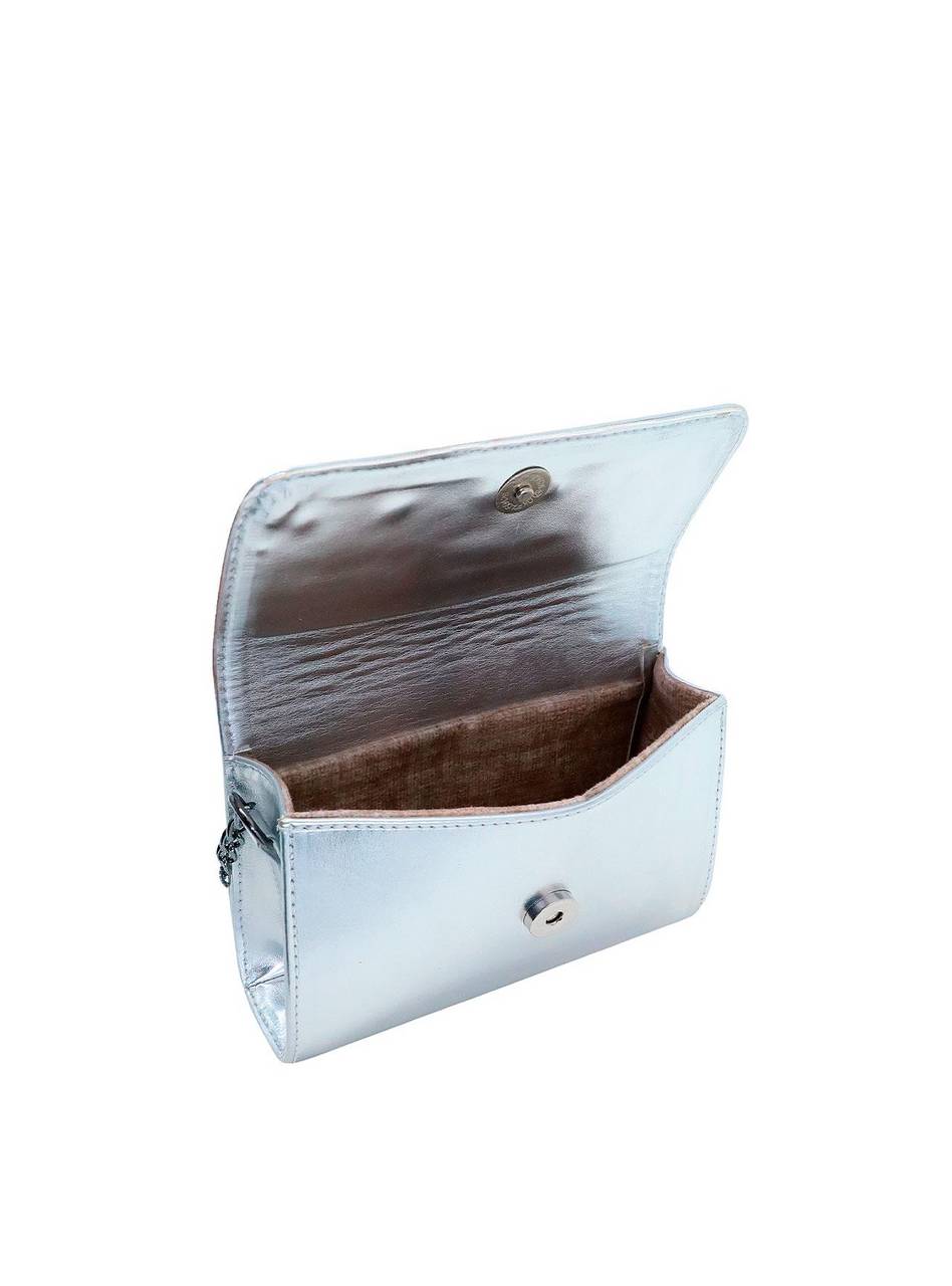 Bolsa Barril Pequena Transversal Prata BSI-5461 - PT