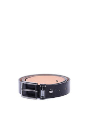 Cinto Feminino Largo de Couro com Fivela e Passador Orgânico - Preto CTI-992 - PR