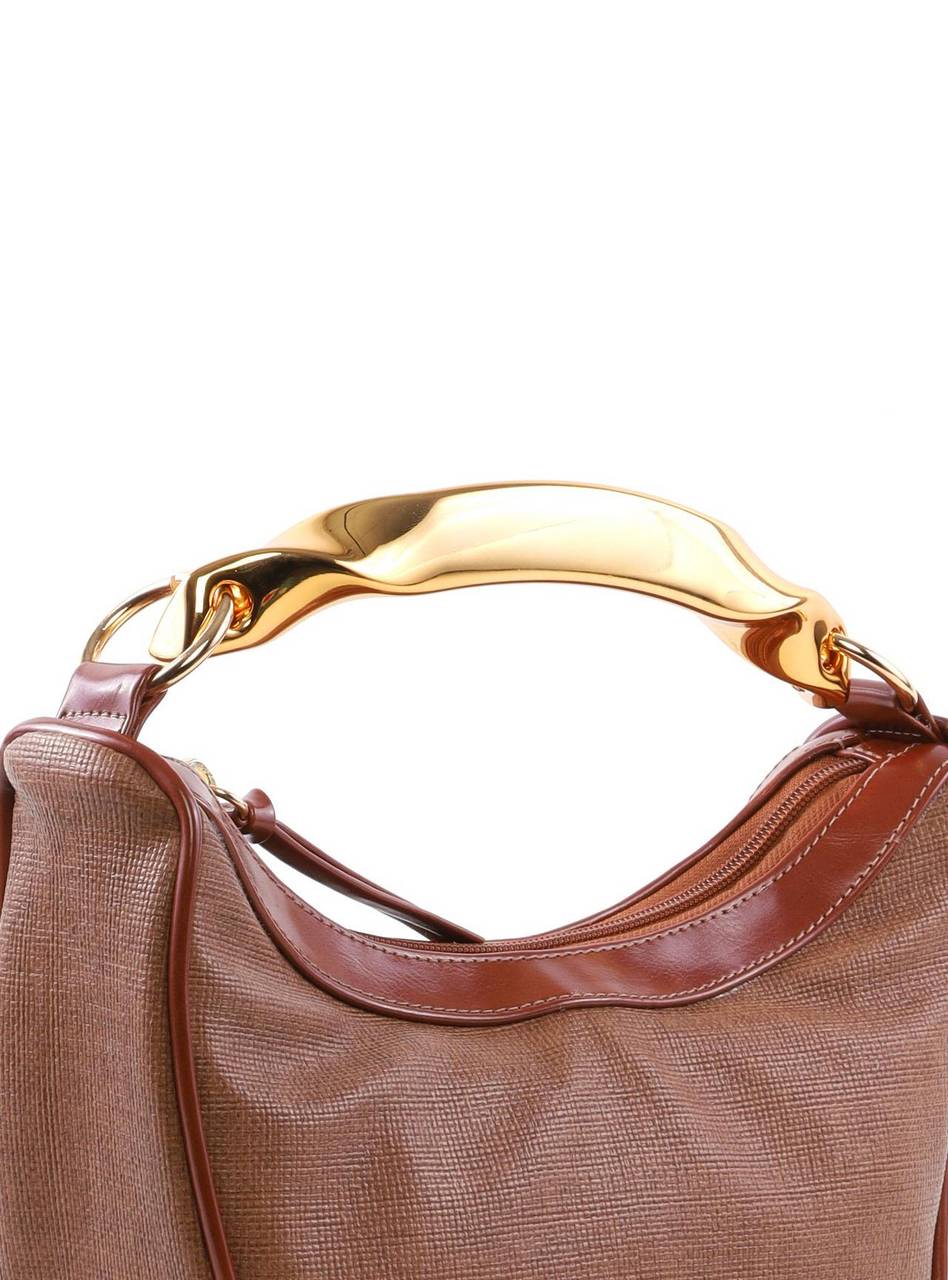 Bolsa Hobo com Alça Geométrica e Corrente - Castor BSI-6428 - CS