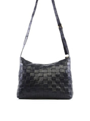 Bolsa Hobo Transversal em Tressê - Preta BSI-6123 - PR