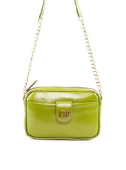 Bolsa Tote Pequena com Alça de Corrente - Verde BSI-6328 - VD